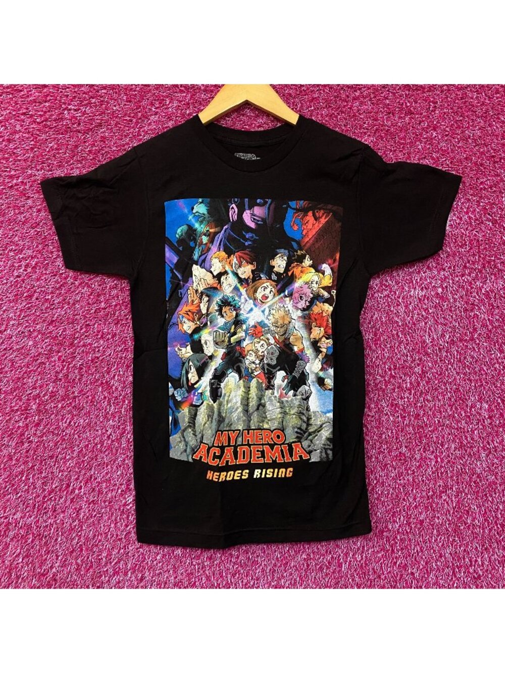 My Hero Academia Heroes Rising Movie Poster Promo Graphic Design Anime T-Shirt E
